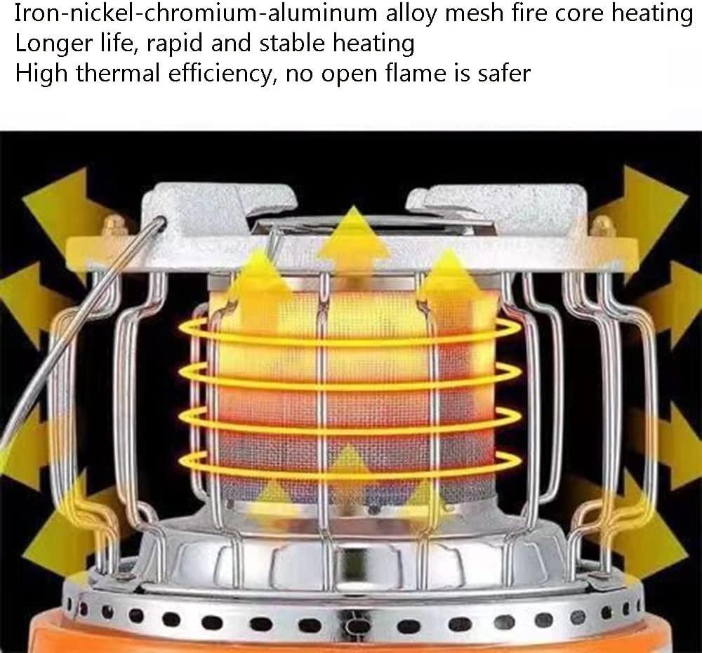 JWW 3.6 KW Camping Gas Heater Portable Stove Outdoor Space Heater for Garage Ice Fishing Patio Hiking Hunting, Convenient Handle (Color : Black) - Image 4
