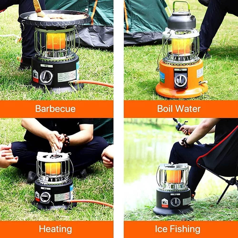 JWW 3.6 KW Camping Gas Heater Portable Stove Outdoor Space Heater for Garage Ice Fishing Patio Hiking Hunting, Convenient Handle (Color : Black) - Image 6