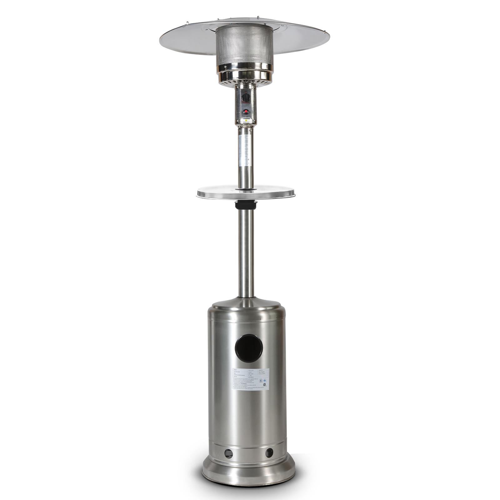 EZSPTO 46000BTU Stainless Steel Propane Patio Heater for dinner party , family gathering , garden , backyard , restaurant , coffee shop , schools XH,Space Heaters & Accessories,as pic