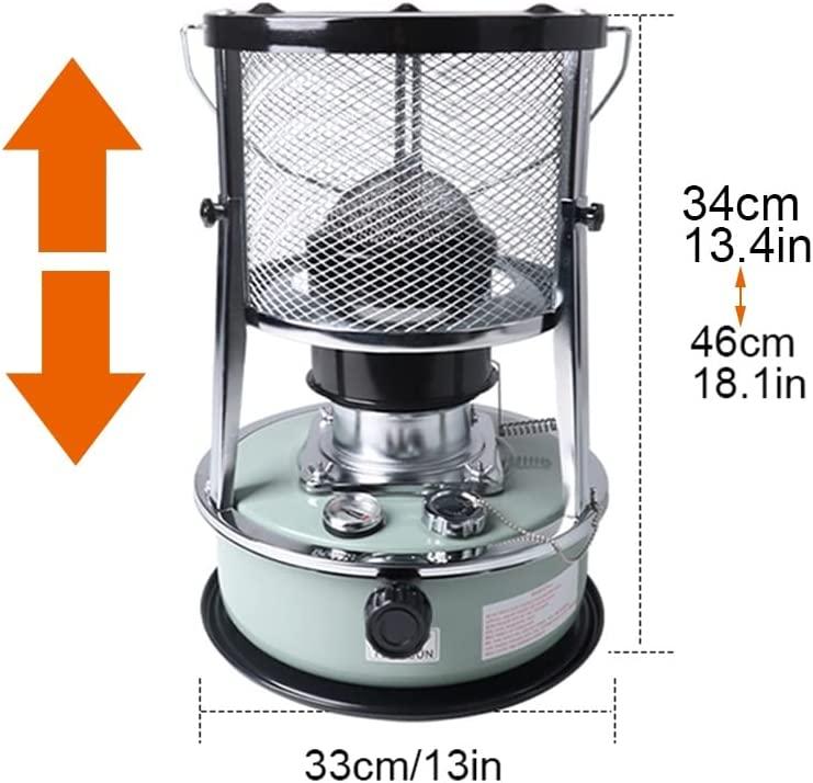 Kerosene Heater, Small Non Electric Kerosene Stove Heater, Portable Space Heater for Cooking, Indoor, Outdoor, Camping, Patio, Bathroom, Green - Image 3