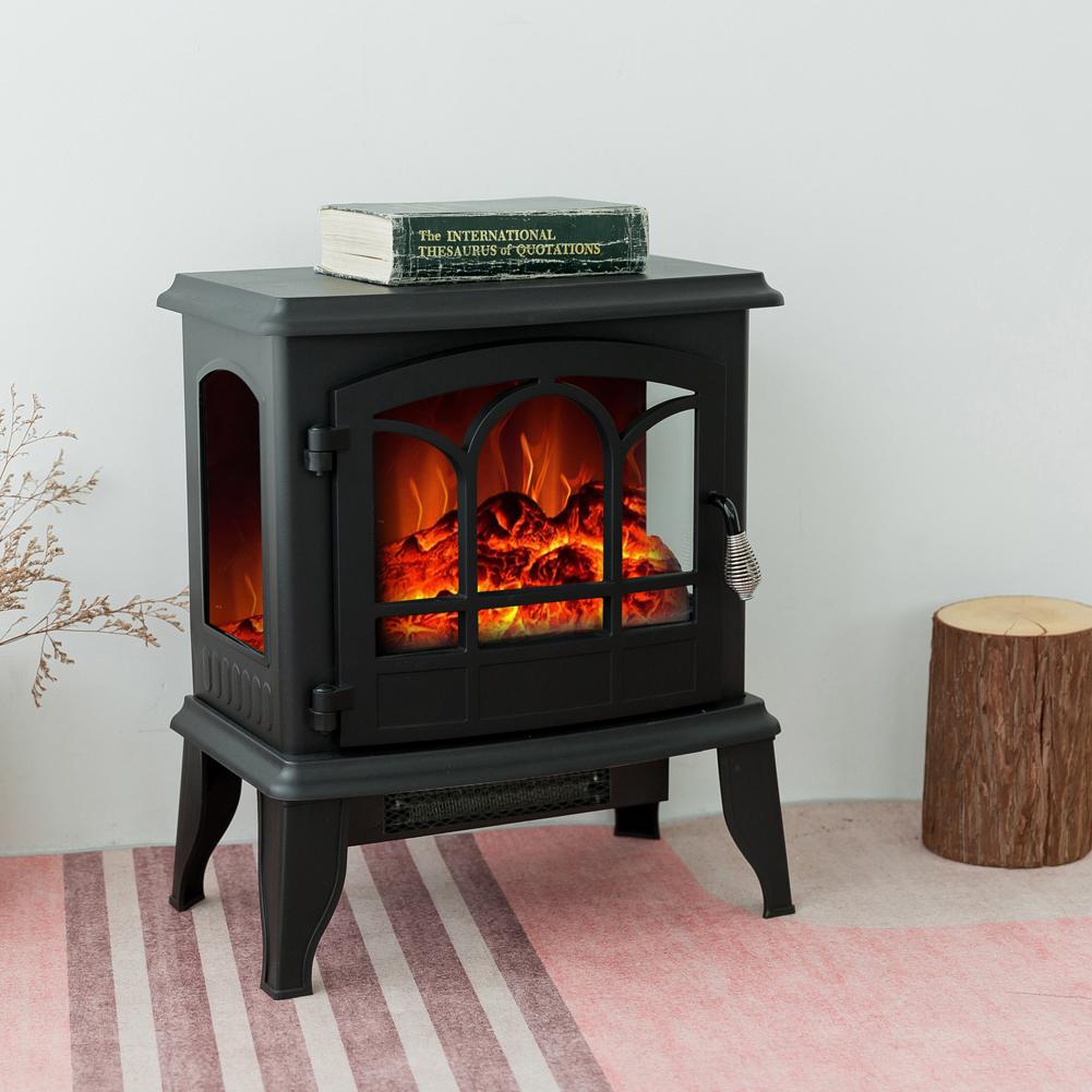 C-Hopetree Portable Freestanding Electric Wood Stove Fireplace with Flame Effect, 20 inch Tall - Image 4