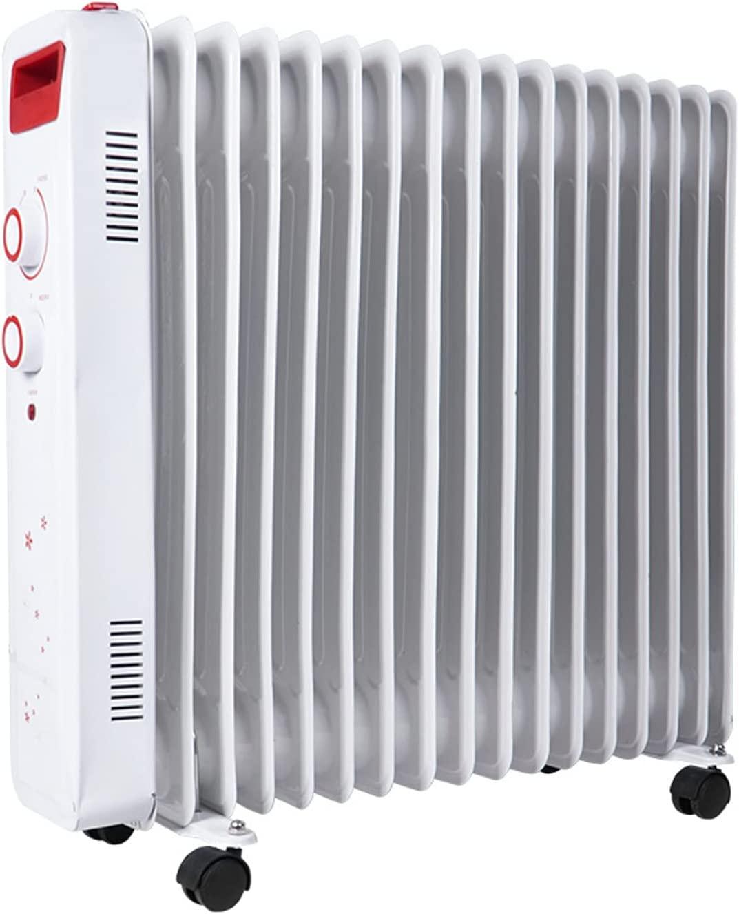 Yacanna Oil Filled Radiator, Energy Saving Radiators, Portable Electric Heater, Portable Oil Radiator Fan Heater, with Adjustable Thermostat Oil Heater-13tablets