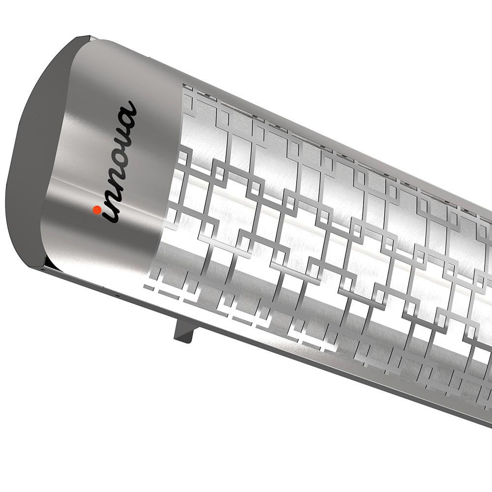 Innova-6000 watt electric infrared dual element heater 208 Stainless Steel 208 Volt-Outdoor Wall Mount Electric Heater-EF60208S5