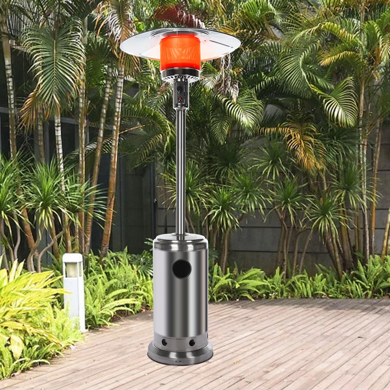 Wyongtao Outdoor Patio Heater With Wheels,Propane 46,000 BTU Premium Outdoor Patio Heater