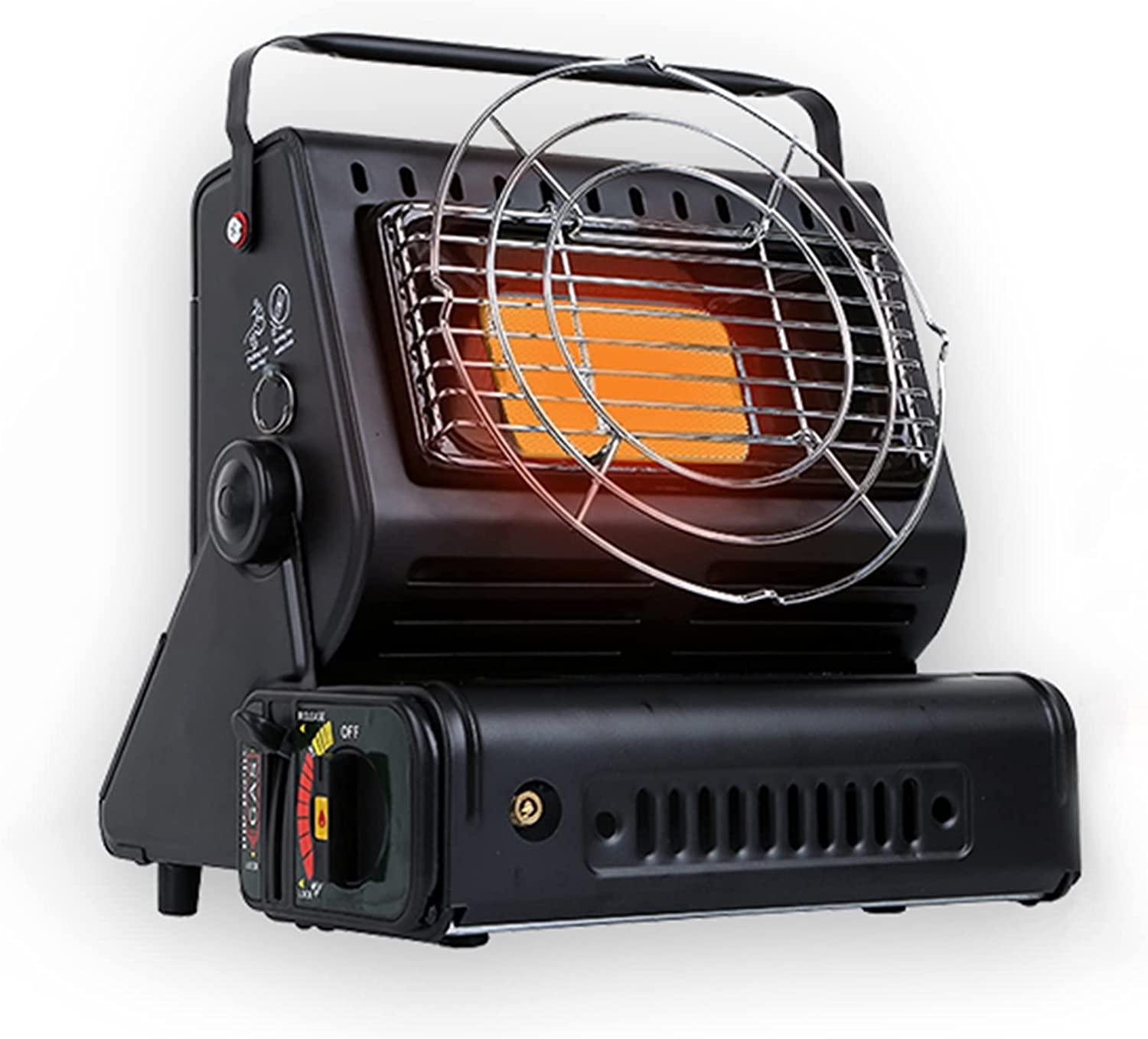 Outdoor Heater Stainless Steel Portable Dual-Use Heating Stove Heating,Gas Butane Stove Heater,Portable Gas Heater, Multifunctional Gas Heater,Space Heater for Ice Fishing Camping Hiking Tent Picnic