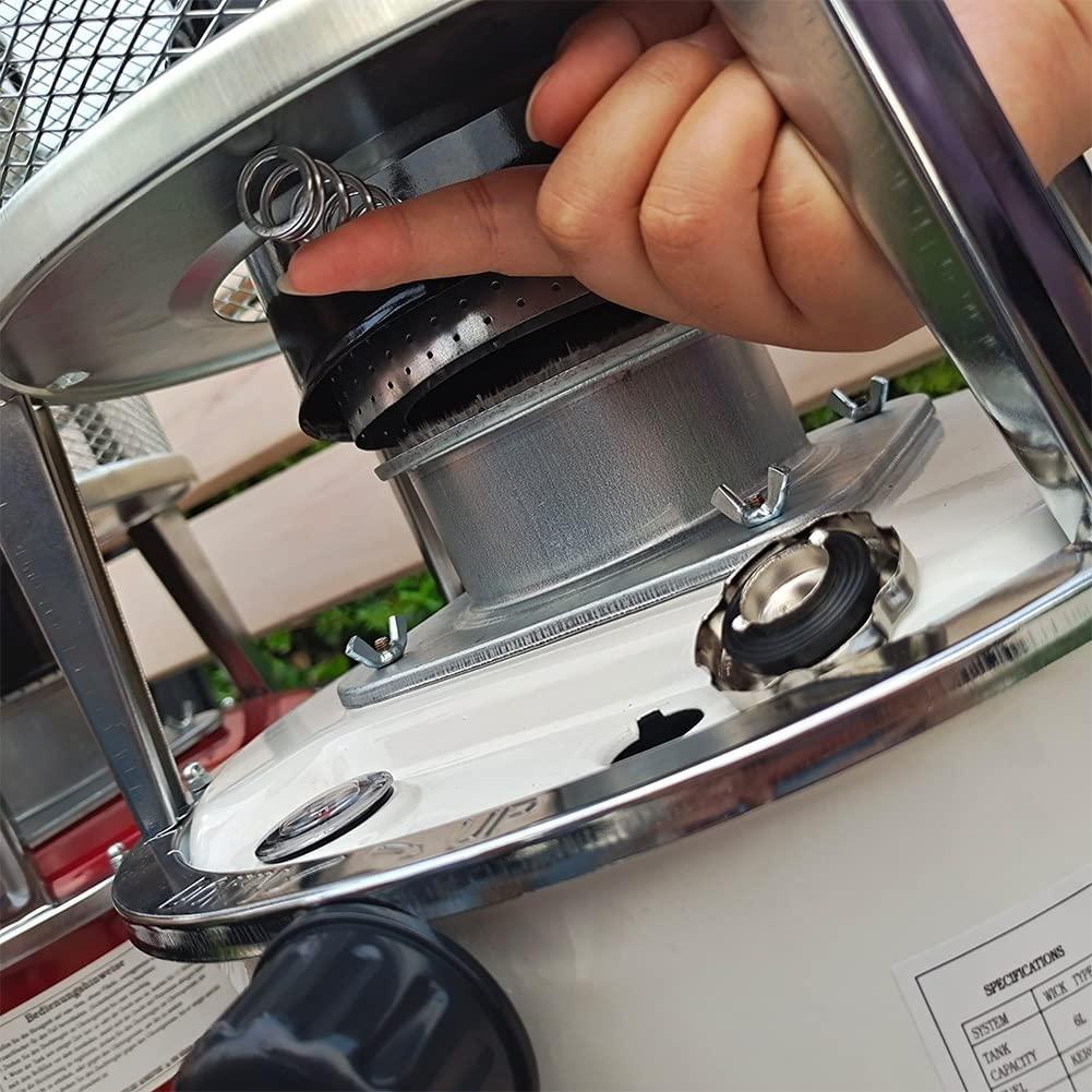 Kerosene Stove W/ 6 Spare Wicks, Outdoor Kerosene Heater for Hiking Cooking Camping, Home Kerosene Stove Burner for Emergency Power Outages, Heater for Wilderness Emergency Survival - Image 5