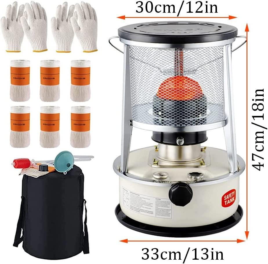 Kerosene Stove W/ 6 Spare Wicks, Outdoor Kerosene Heater for Hiking Cooking Camping, Home Kerosene Stove Burner for Emergency Power Outages, Heater for Wilderness Emergency Survival - Image 7