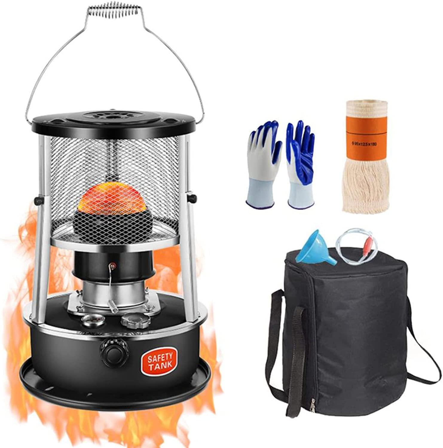 Non Electric Kerosene Stove Heater, Portable Outdoor Camping, Ice Fishing, Tent Heater, Indoor Fast Heater, Black