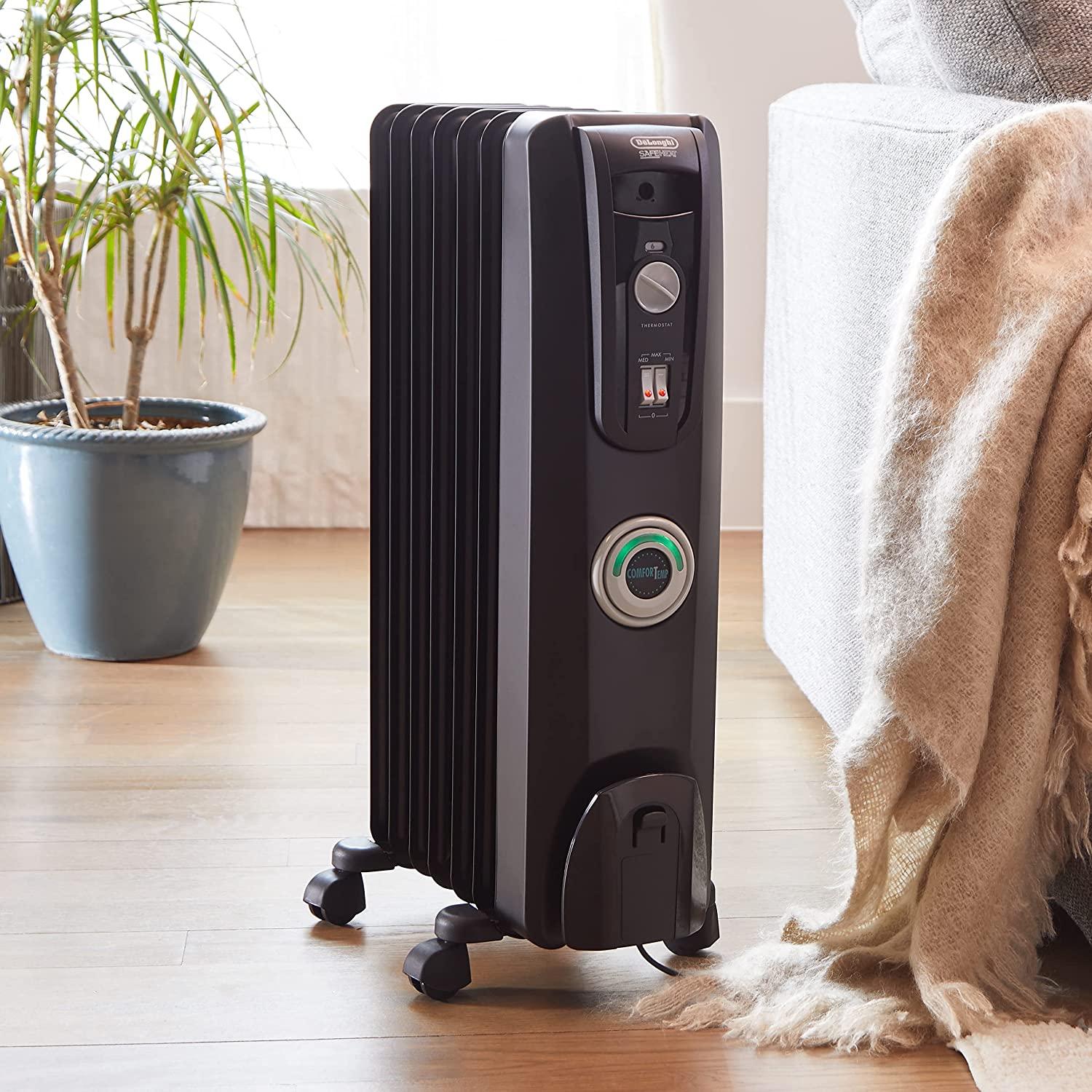 De'Longhi Comfort Temp Full Room Radiant Heater, Black - Image 4