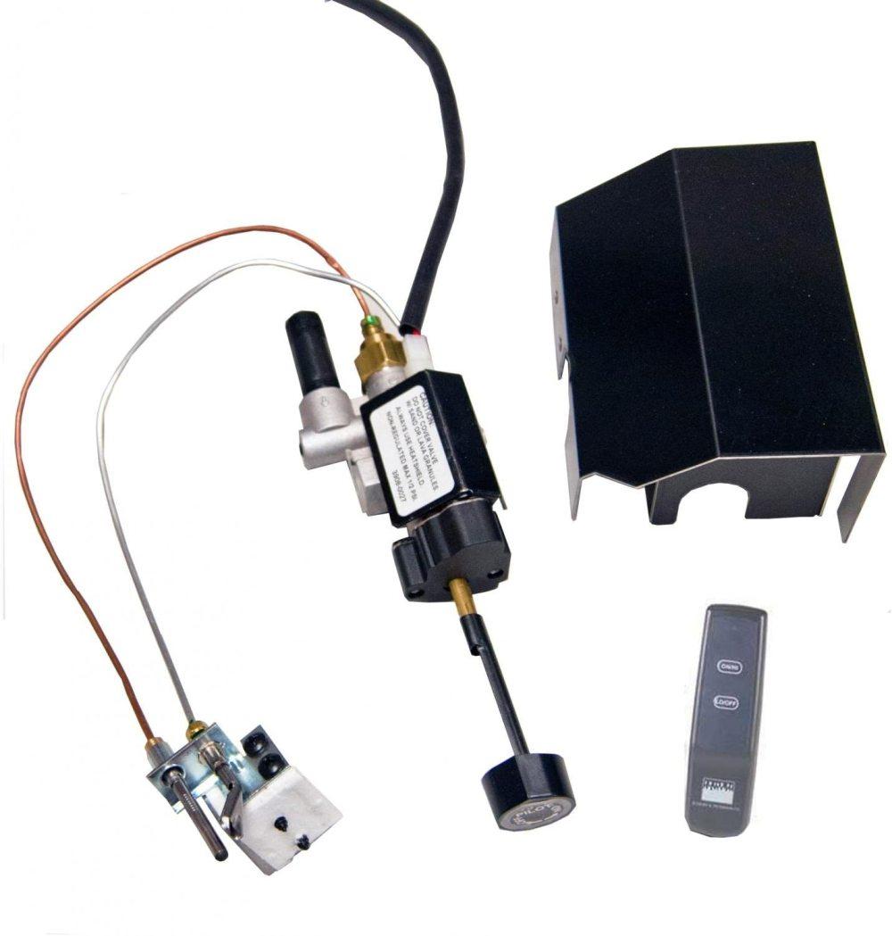RovKeav Low Profile Propane Gas Automatic Pilot Kit With Basic simple Flame Height Remote