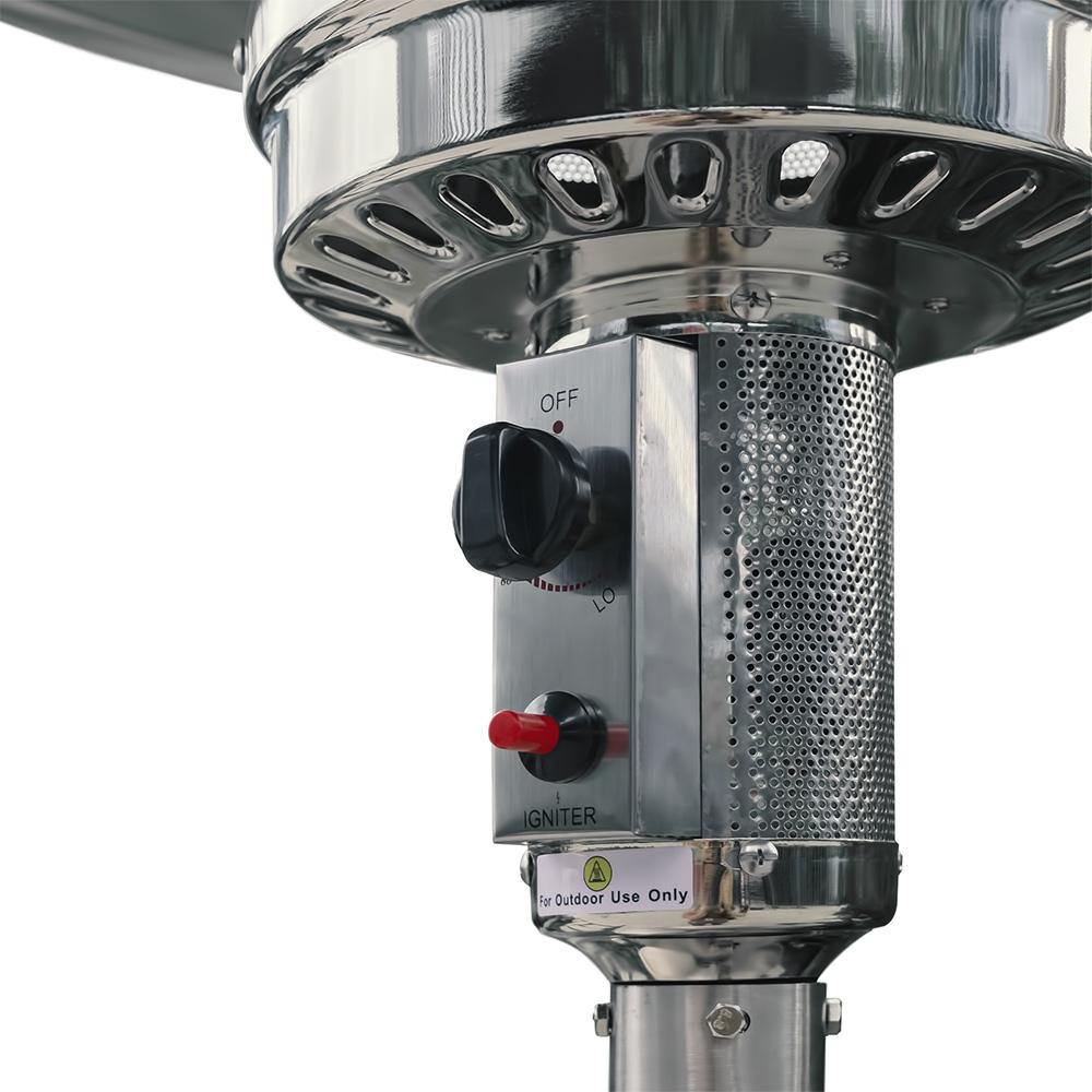 Fashnice Stainless Steel Outdoor Heating Waterproof Cover Portable Patio Heaters With Dinner Plate 46000BTU Propane Garden Home - Image 6