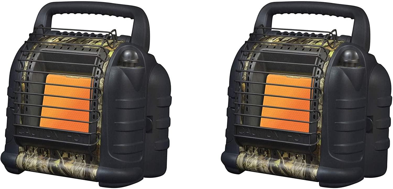 Mr. Heater MH12B 12000 BTU Hunting Buddy Portable Propane Heater, Camo (2 Pack)
