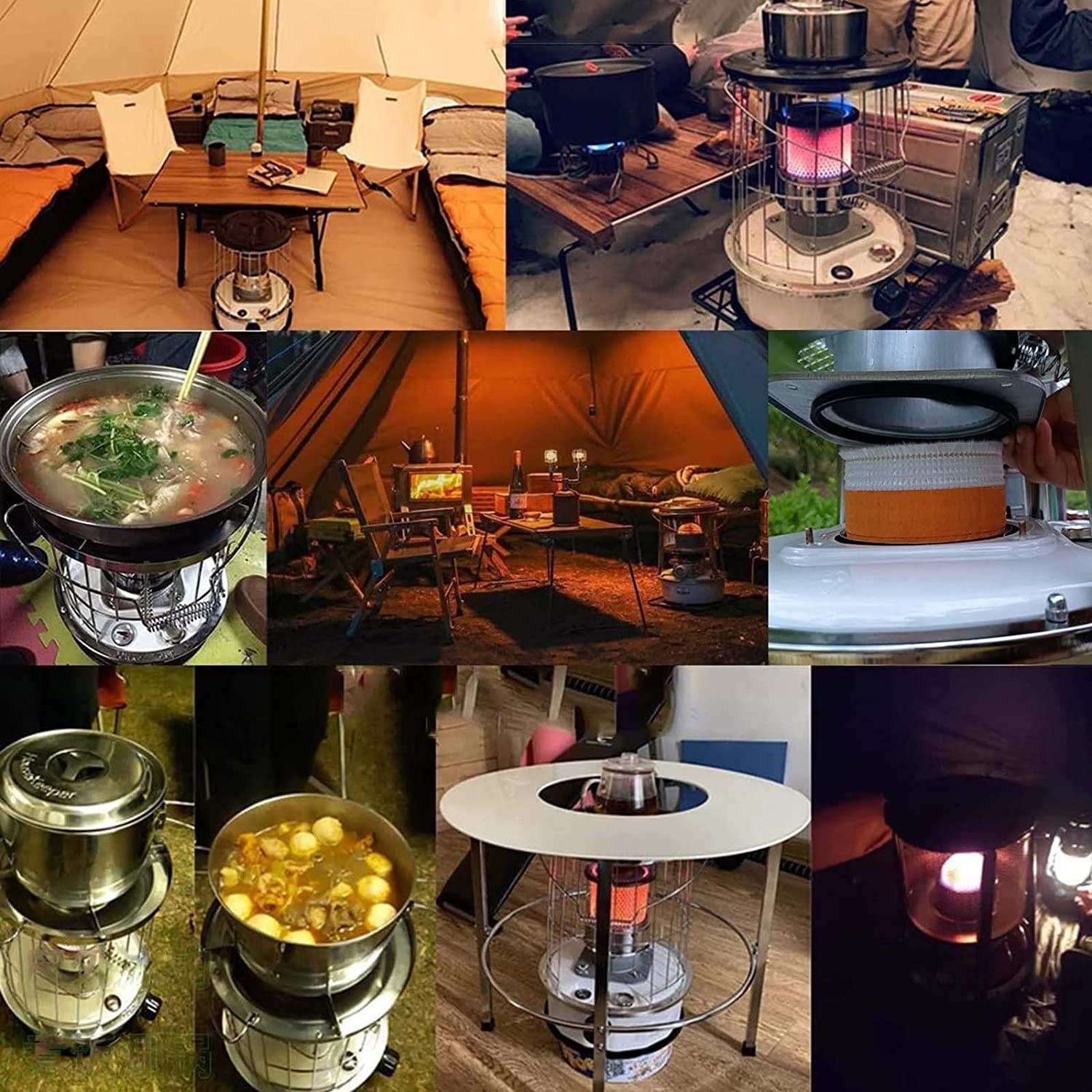 Aigoss Portable Kerosene Heaters for Indoor Use, Compact Kerosene Stove Heater 8900 Btu for Outdoor Field Camping Rice Cooking Cooker Ice Fishing Kerosene Oil Heater - 4.5L - Image 3