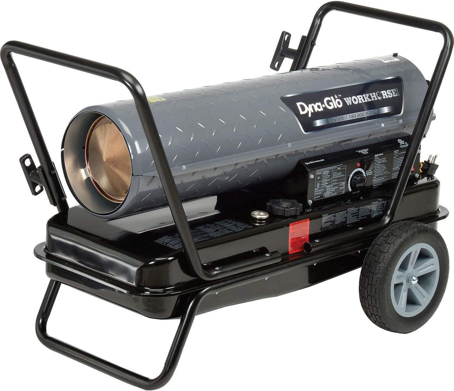 Dyna-Glo Workhorse KFA180WH, 140K or 180K BTU Kerosene Forced Air Heater
