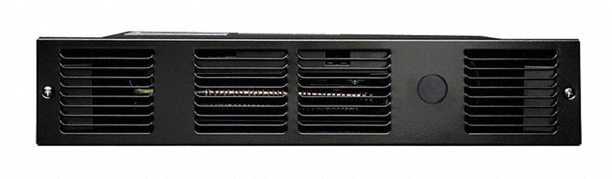 CADET UC101B Electric Kickspace Heater, Recessed, 1000 W, 120V AC, Black