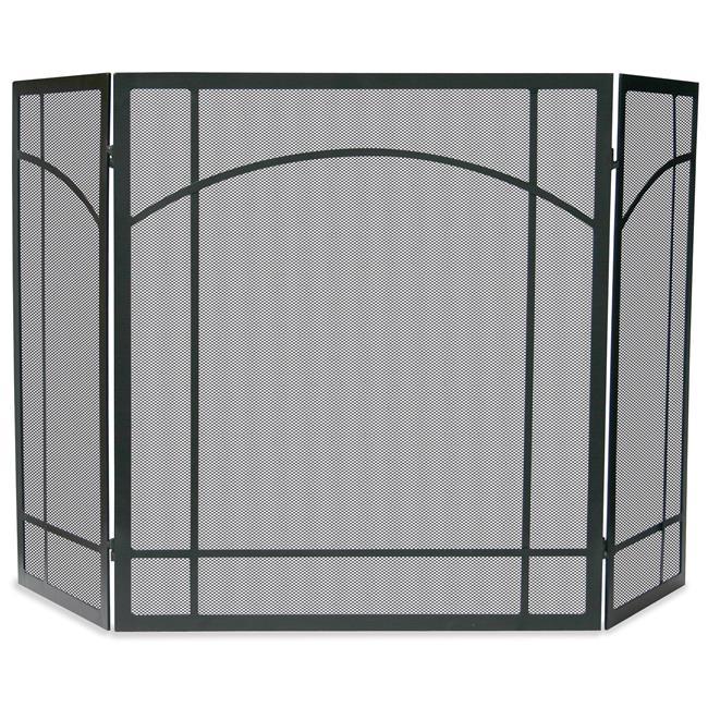 3 Fold Black Wrought Iron Mission Screen