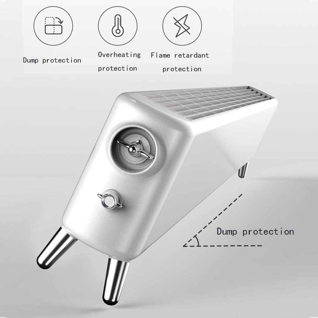 NICEYY Heater Household Electric Heater 2000W Multiple Security Protection Double Tube Heating Application Area 15-20㎡ Large Area (White) - Image 5