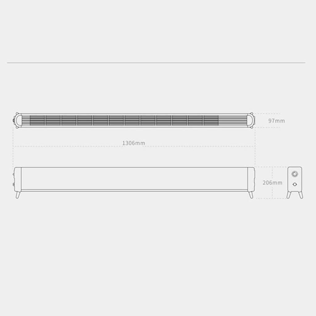 NICEYY Heater Household Electric Heater 2000W Multiple Security Protection Double Tube Heating Application Area 15-20㎡ Large Area (White) - Image 6
