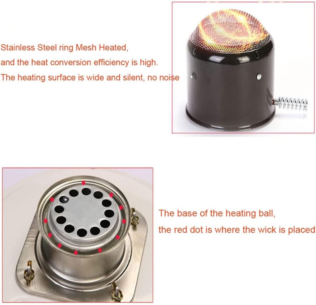 Tent Petroleum Heater Stove Without Electricity Heater for Indoor (4.6L/Red 6L/White) Emergency Stove for Petroleum Heater,Indoor Petroleum Stove with 6 Spare Wicks and 2 Gloves (Size : 4.6L/Red) - Image 6