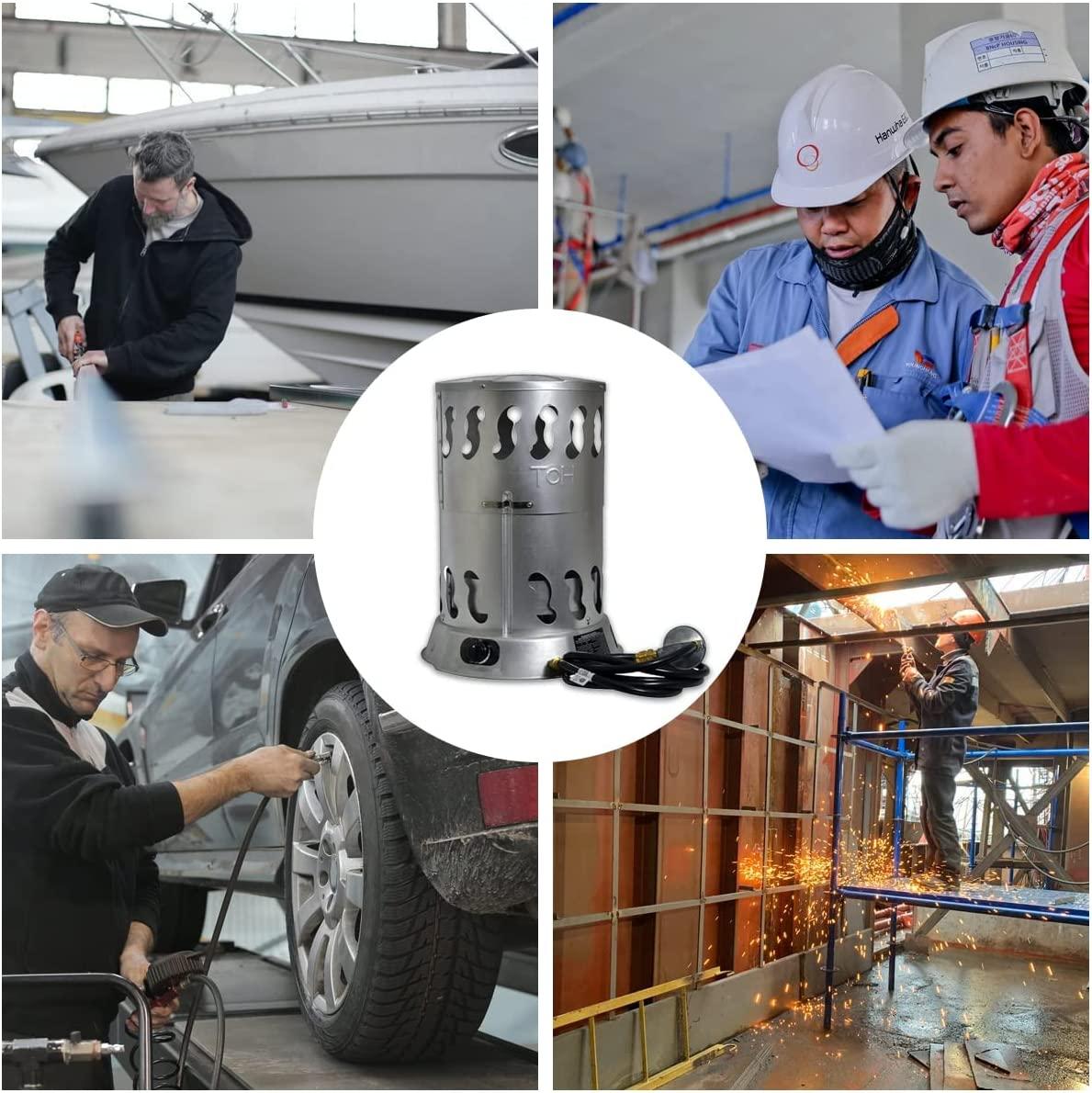 80000 BTU Portable Propane Heater for Large Garage Workshop - Image 4
