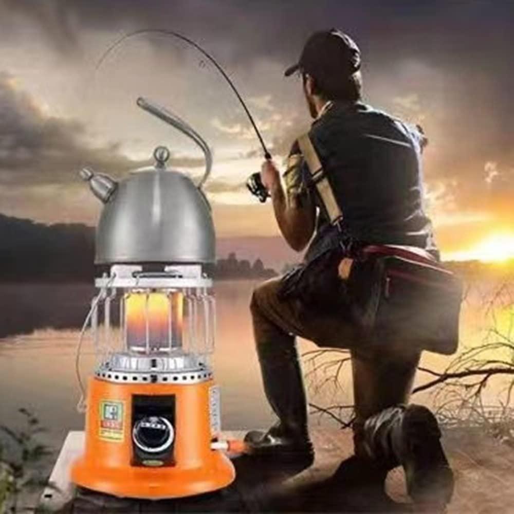 JOJAN Outdoor Camping Gas Stove Tent Space Heater 2 in 1 Portable Propane Heater Winter Camp Heaters for Ice Fishing Hiking Hunting Survival Emergency (Color : Liquefied Gas, Size : +10m Pipe) - Image 6