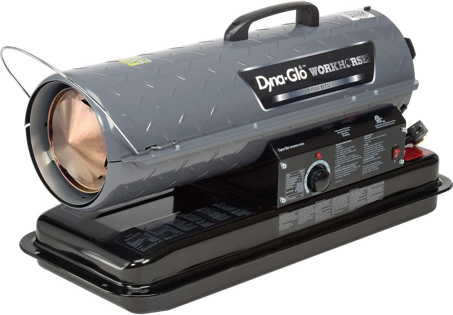 Dyna-Glo Workhorse KFA80WH, 80K BTU Kerosene Forced Air Heater