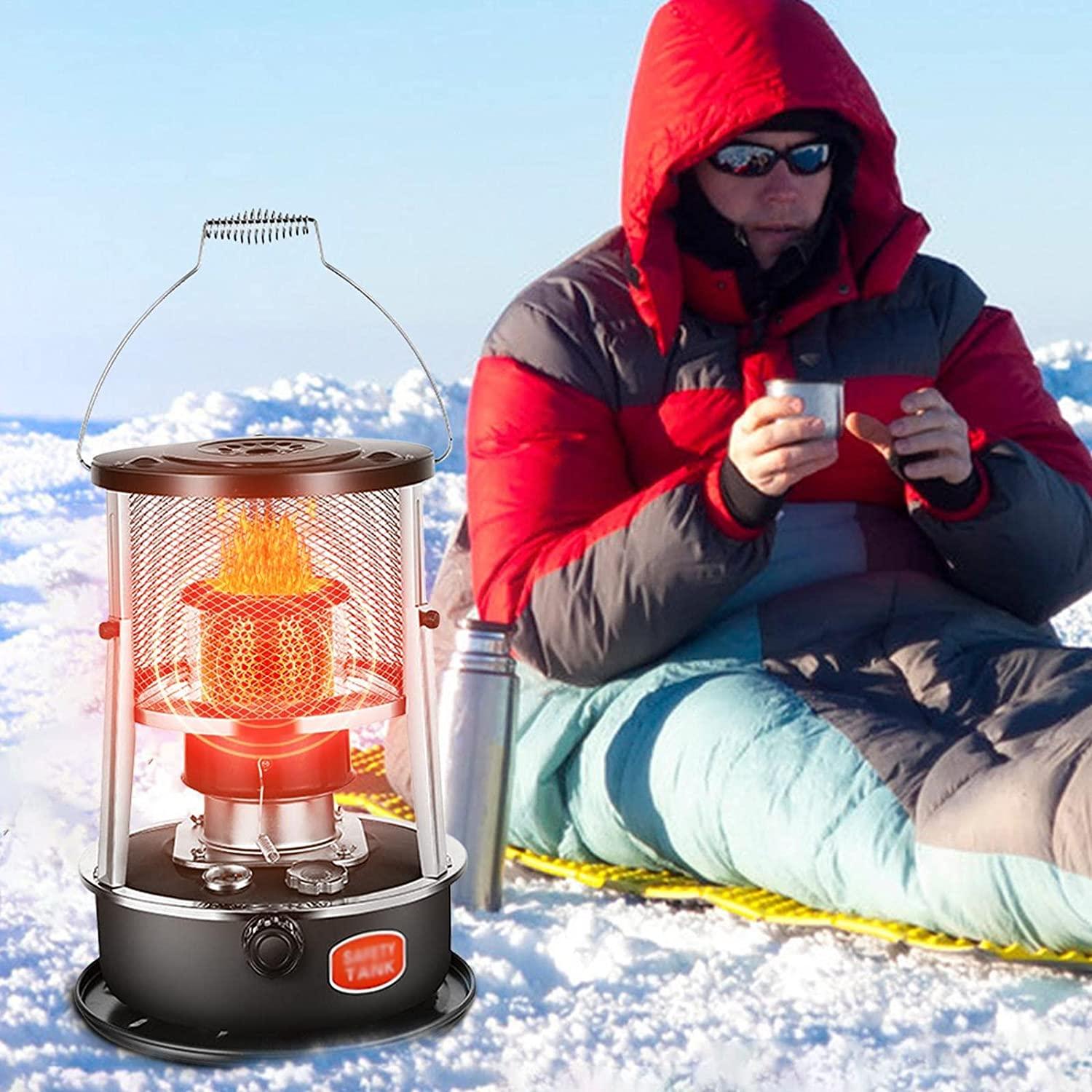 Indoor Kerosene Stove Heater, Kerosene Heater, Indoor Mobile Heating Without Electricity, Portable Kerosene Heater, High Efficiency Kerosene Heater, Indoor Anti-Fall, with 2 Cores, 4.6L - Image 6