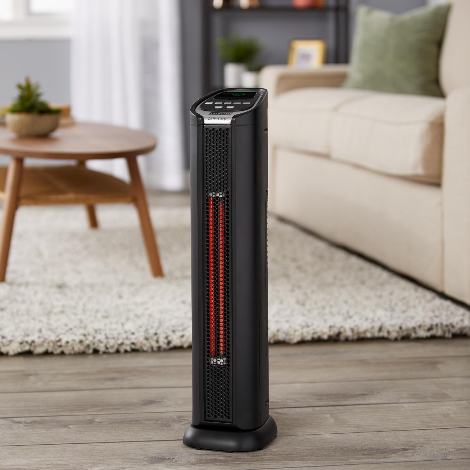 Lifesmart 2 Element Quartz Infrared Portable Tower Heater and Fan (4 Pack) - Image 7