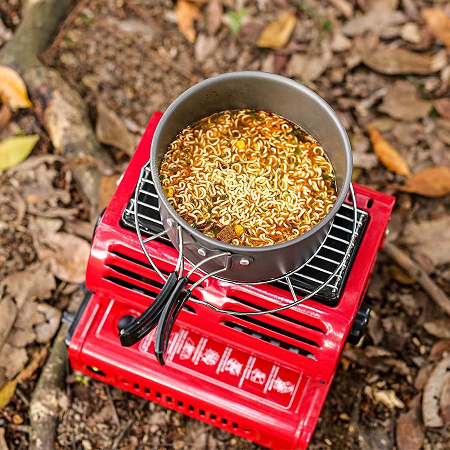 Portable Butane Stove Camping Gas Heaters For Outside, Compact Mobile Lightweight Portable Heater For Camping Fishing Butane Canisters (Color : RED) - Image 4