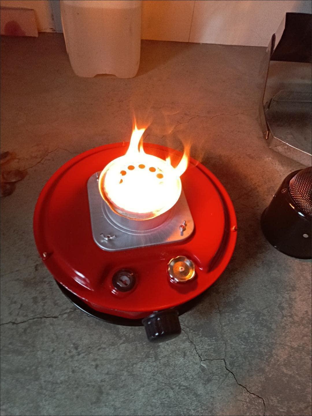 Mobile Kerosene Stove Camping Tent Emergency Heater with 6 Wicks 360°Surround Heating Burner for Outdoor Hiking Picnic Ice Fishing Christmas Party (Color : Red (4.6L 6 Wicks)) - Image 5