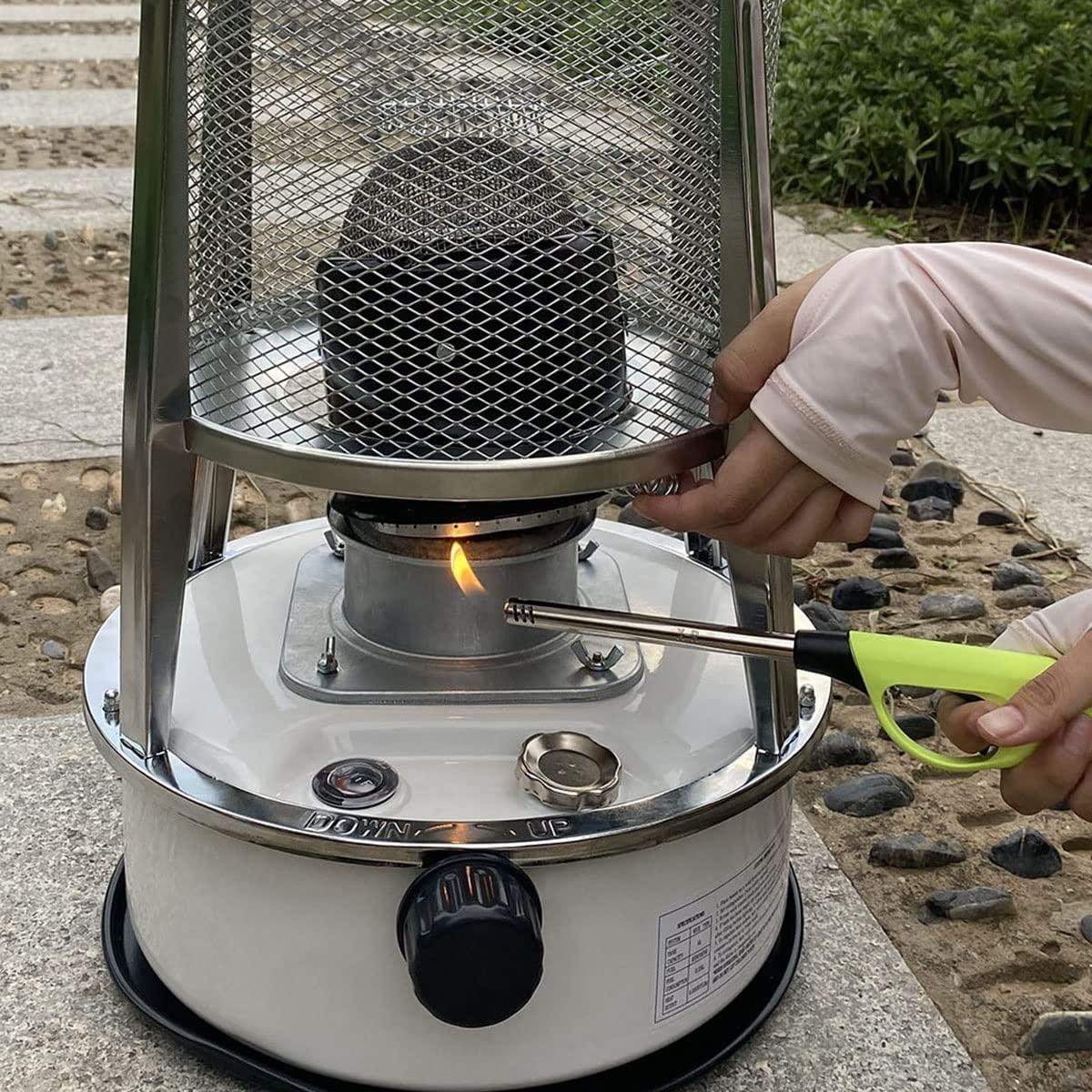 Efficient Wicks Stove for Outdoor Camping Kerosene Oil Heater Red/White Tent Kerosene Stove with 6 Wicks and Fall Protection Patio Emergency Heaters (Size : 4.6L/Red) - Image 6