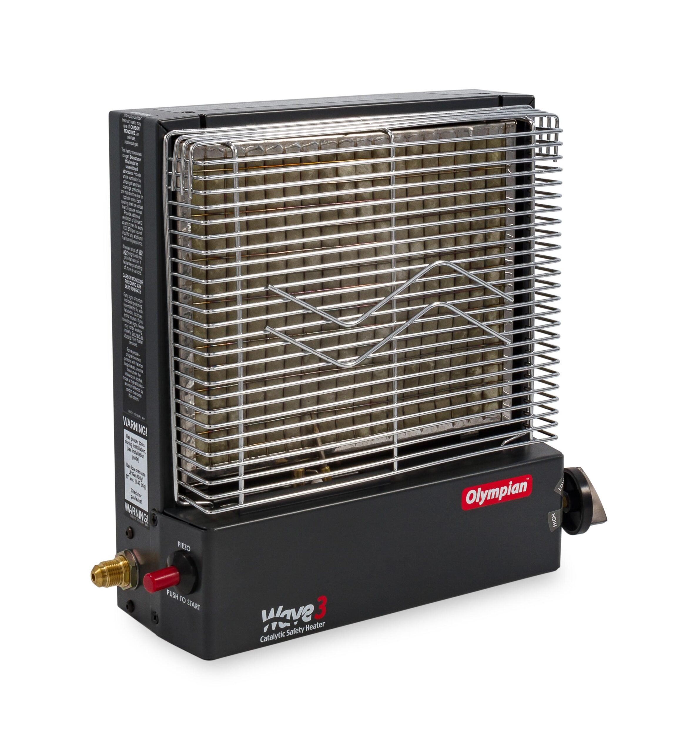 Camco Olympian RV Wave-3 LP Gas Catalytic Safety Heater, Adjustable 1600 to 3000 BTU, Warms 130 Square Feet of Space, Portable and Wall Mountable - Image 9