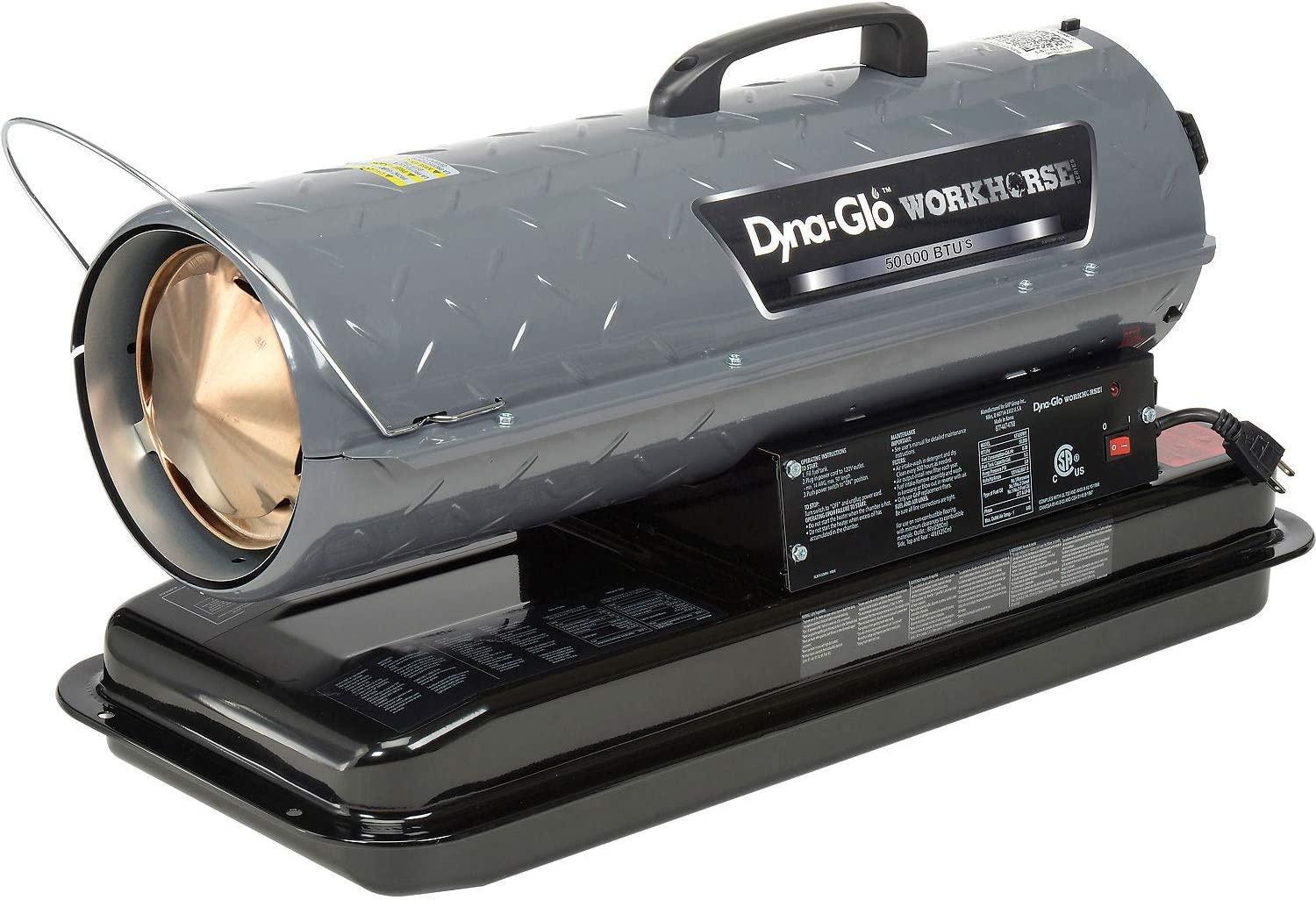 Dyna-Glo Workhorse KFA50WH, 50K BTU Kerosene Forced Air Heater