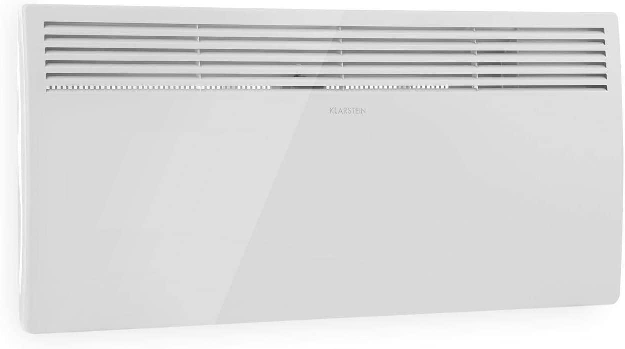 KLARSTEIN Hot Spot Panel Heater – Electric Convection Heater,  Standing or Wall Mountable, Adjustable Thermostat, Weekly Timer, Remote Control, LED Digital Display, 1400 Watt