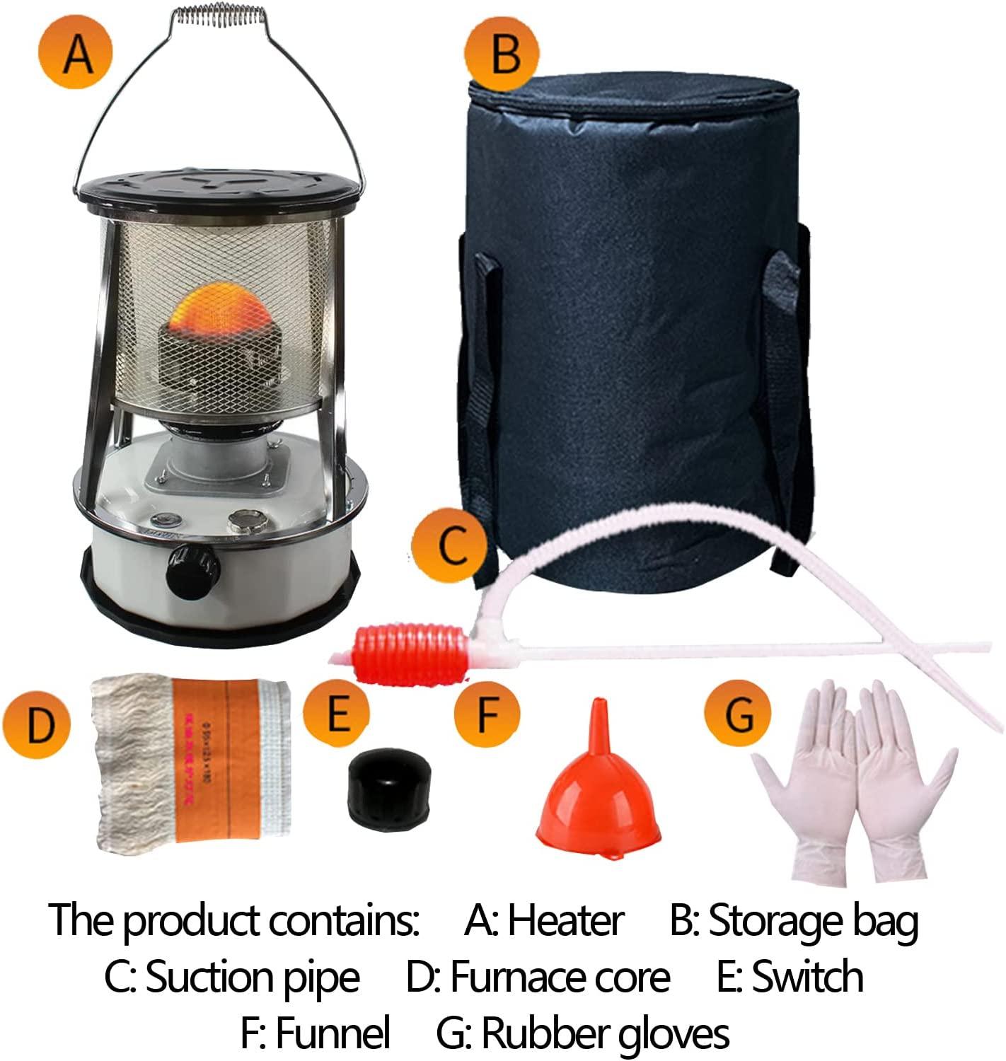Portable Kerosene Stove Heater for Indoor, Outdoor Camping Heating Stove, Without Electricity Efficient Heater for Indoor, Outdoor, Camping,White - Image 6