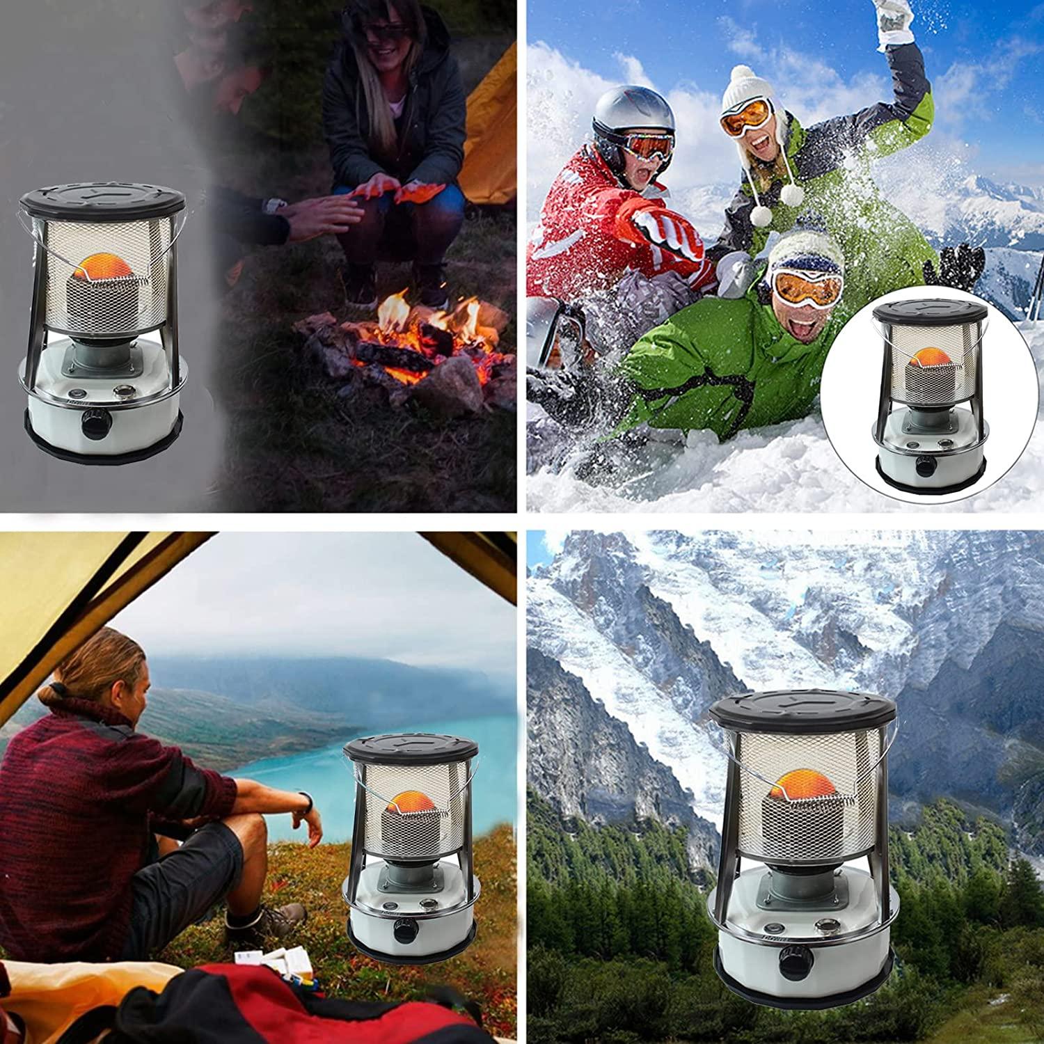 Kerosene Stove Heater, Portable Fuel Oil Heater, Stainless Steel Kerosene Stove Heaters with Stove Bag, Kerosene Heaters for Indoor, Outdoor, Camping,White2-4.5L - Image 7