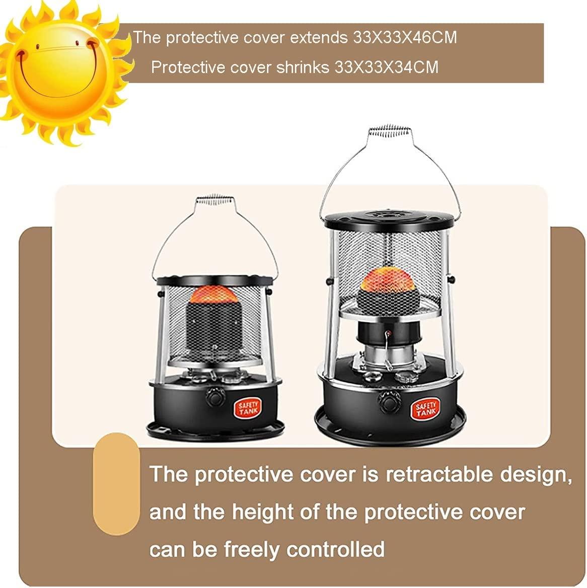 DUTIL Adjustable Height Kerosene Stove,Indoor Heater Non Electric,Black Portable Kerosene Stove Heaters for Indoor Use, Multifunctional Tent Heater for Camping, with Storage Bag and Accessories - Image 3