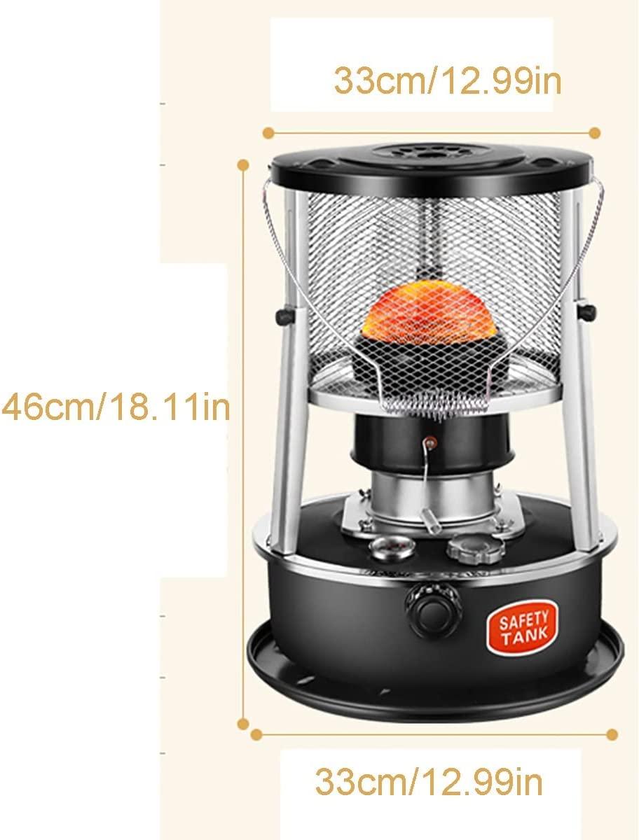 DUTIL Adjustable Height Kerosene Stove,Indoor Heater Non Electric,Black Portable Kerosene Stove Heaters for Indoor Use, Multifunctional Tent Heater for Camping, with Storage Bag and Accessories - Image 4
