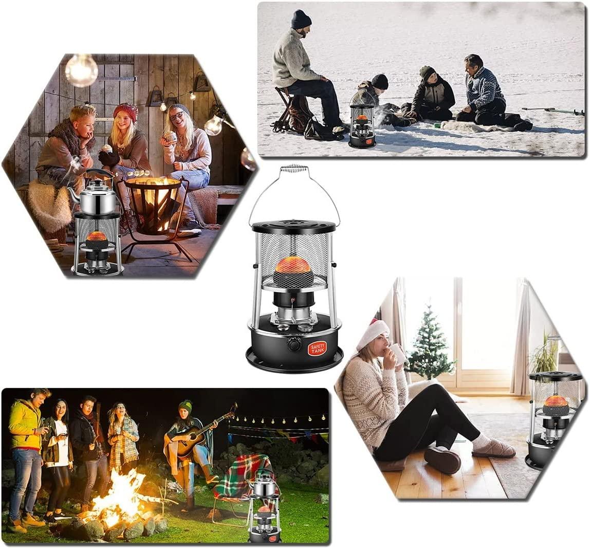 Kerosene Stove Heater, Non Electric Heater, Light and Portable Emergency Heaters for Indoor Use,Adjustable Height Kerosene Stove,with Storage Bag and Accessories - Image 7