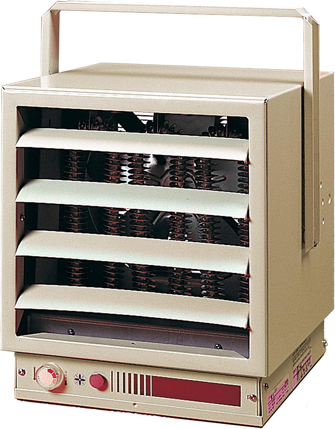 Dimplex EUH Series Industrial Unit Heater With Built-In Thermostat (Model: EUH03B31T), 240/208 Volt, 3000/2300 Watt, Almond