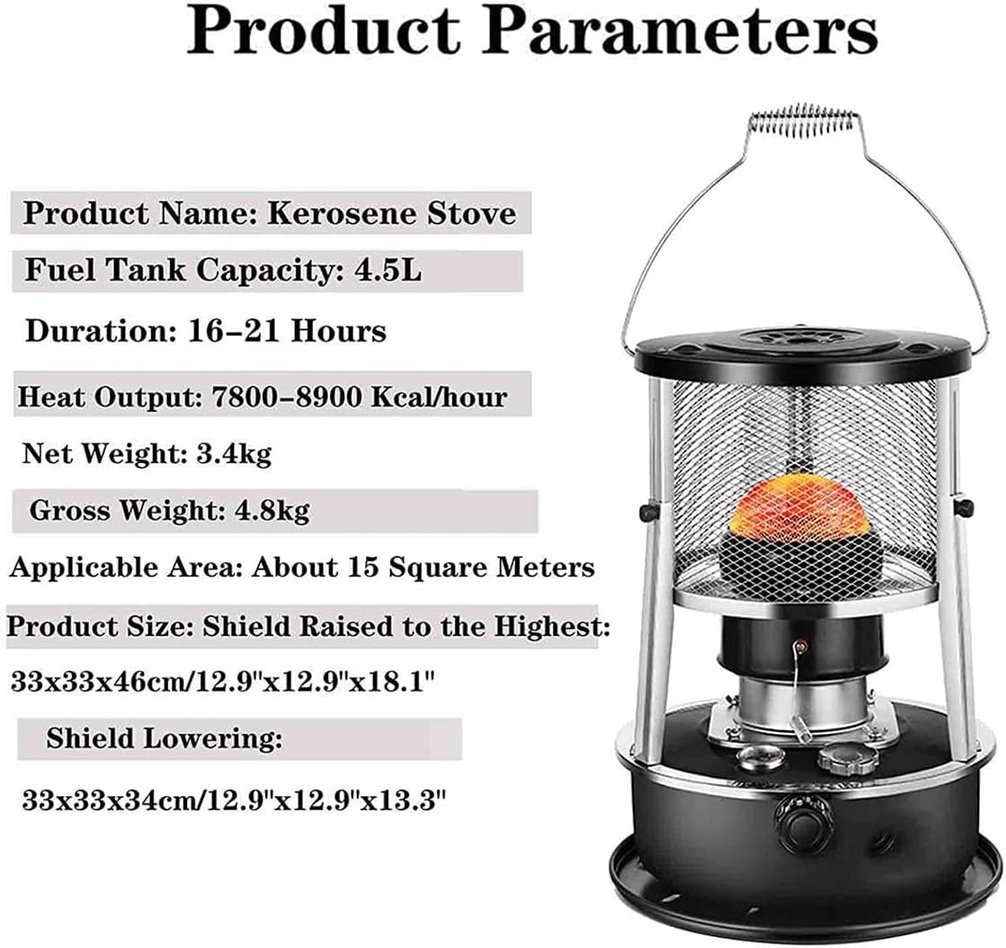 AMOCHO Kerosene Heaters,Indoor/Outdoor Kerosene Stove ,Lightweight Portable Mini Burner,Non Electric Emergency Space Heaters,with Storage Bag,for Heating, Cooking, Warming - Image 6