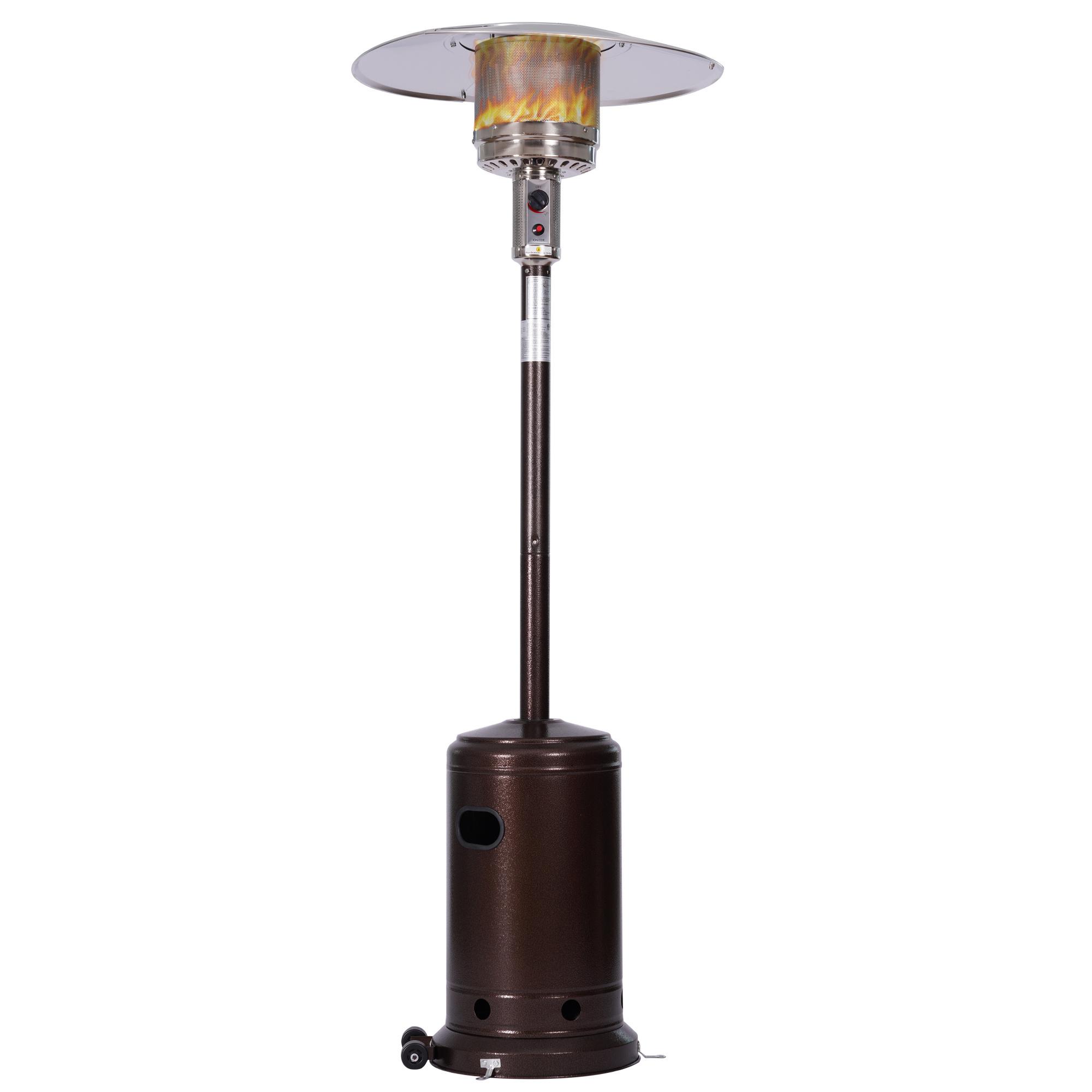 RTAJDOS Outdoor Portable Gas Heater,46000 BTU,88" Tall Premium Standing ,With Auto Shut Off ,Wheels And Base Reservoir