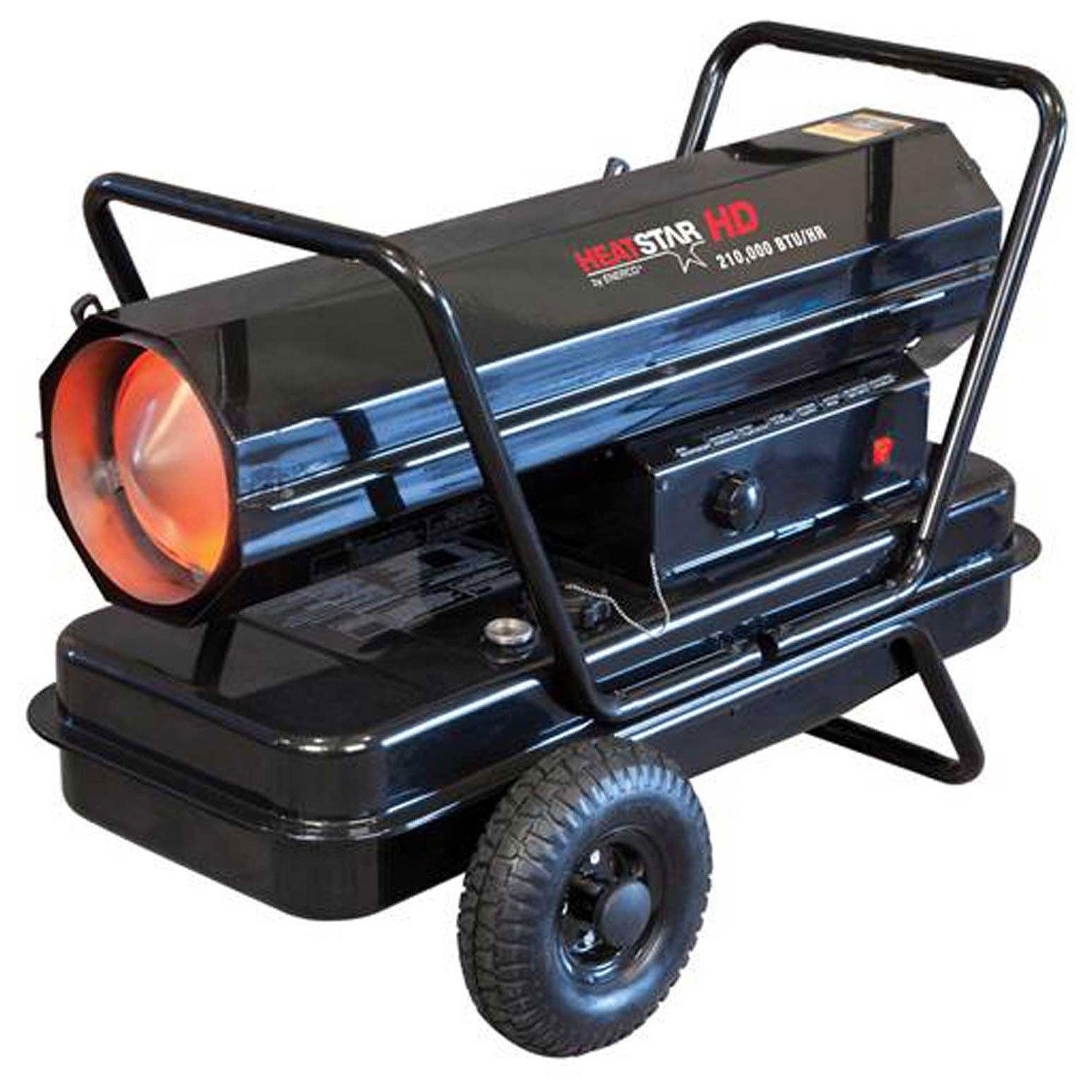 Heatstar By Enerco F170380 Forced Air Kerosene Heater with Thermostat HS210KT, 210K