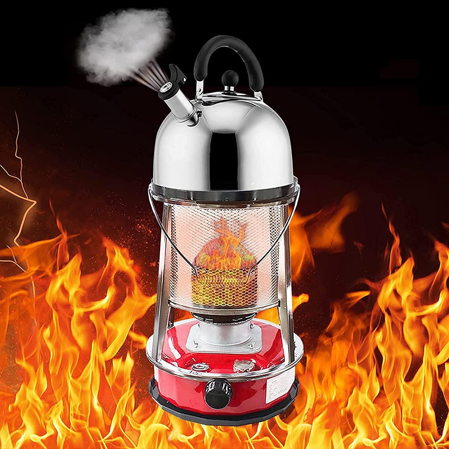 Tightstore Camping Heaters for Tents, Kerosene Heater Indoor, Kerosene Stove, Indoor Heater Non Electric, Portable Stainless Steel Oil Heater with Stove Bag