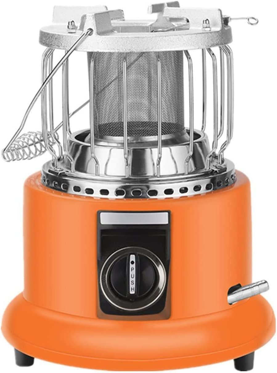 Portable Gas Heater, Outdoor Heating Stove Household Heater Commercial Indoor Office Stainless Steel Family Dinner Grilling Stove for Camping, Garage, Ice Fishing