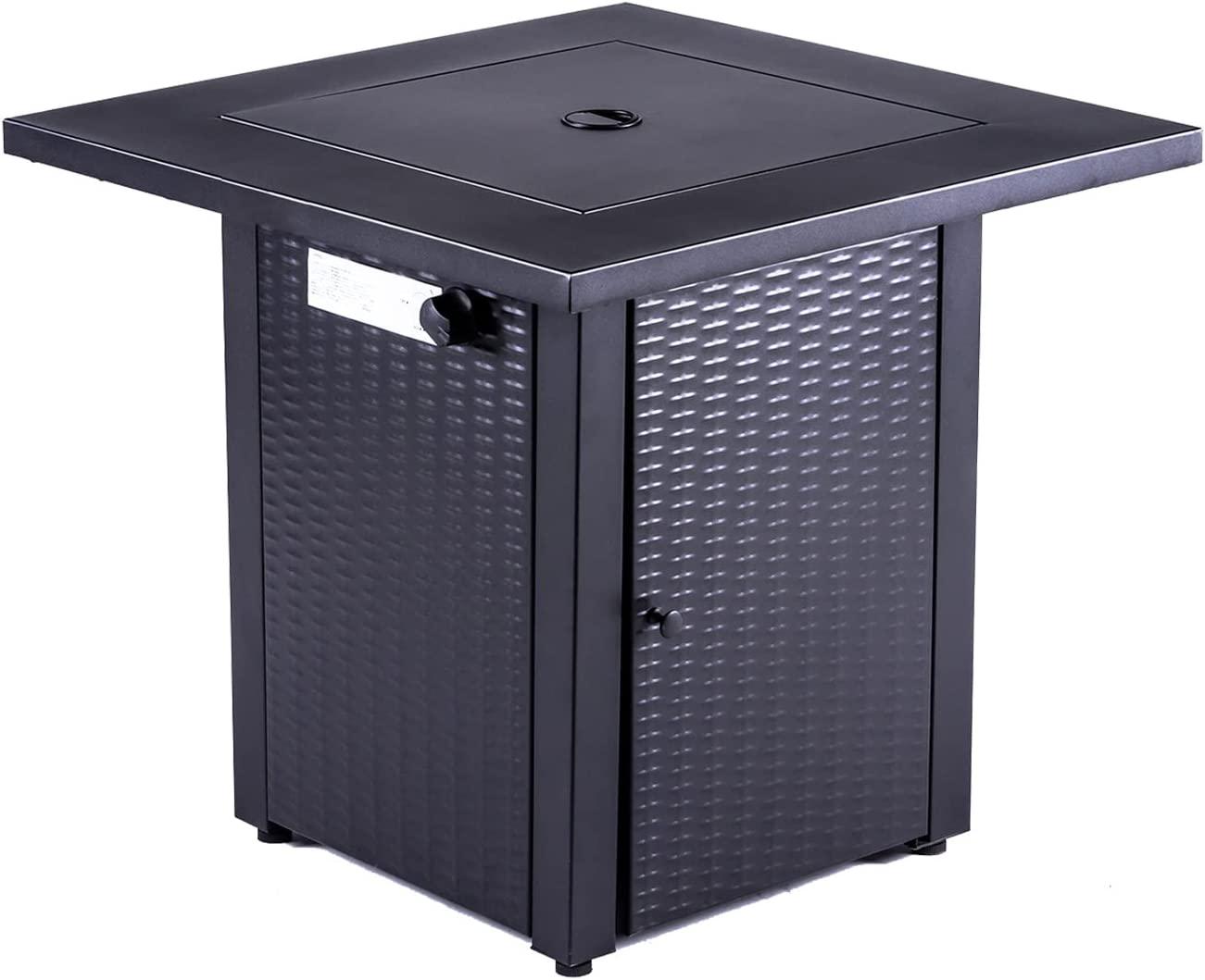 Patio Heater,Outdoor Patio Heater,Outdoor Propane Heater,28X28X24 Inch Fireplace High BTU Propane Gas with Auto Ignition Fireplaces