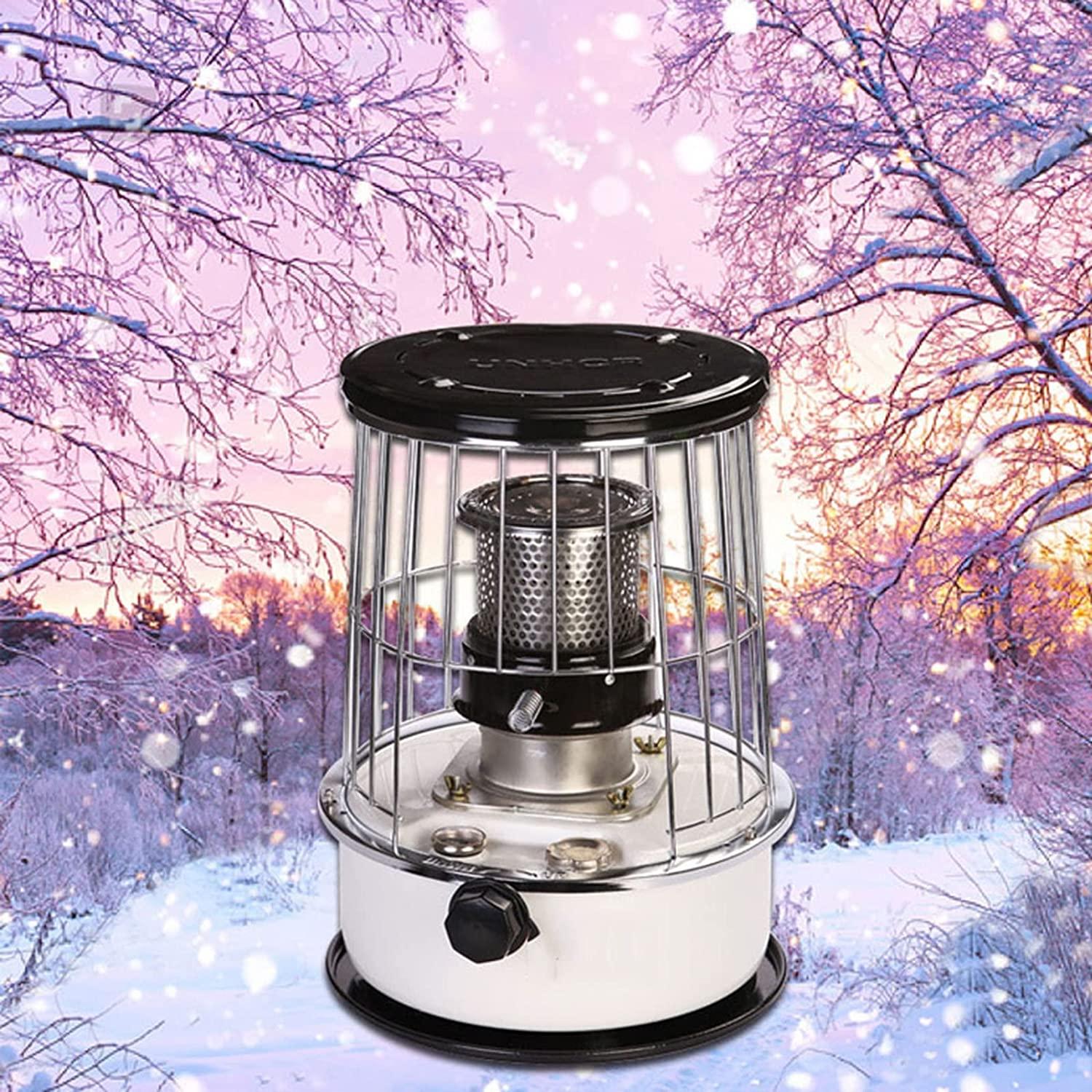 keep warm White Large-Capacity Kerosene Stove Heater Glass Chimney Heating Area 25㎡ Suitable for Home Outdoor Camping Ice Fishing Cooking Utensils - Image 4