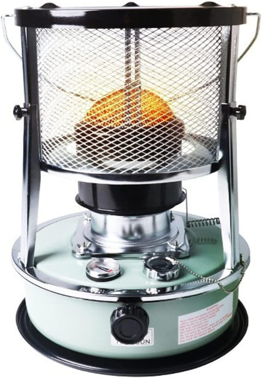 Outdoor Portable Kerosene Stove Heater, Home Small Burner, Green Backpack Heater for Camping, Tent, Ice Fishing
