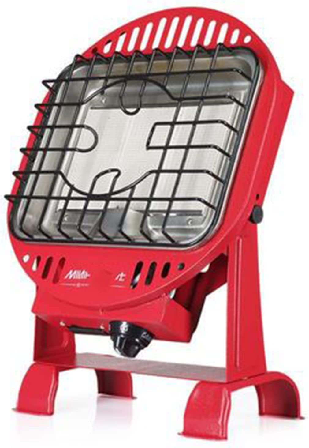 Guhih Mobile Gas Heater, Home Portable Camping Liquefied Gas Heating Stove, 90° Adjustable Heating,Red,Natural Gas