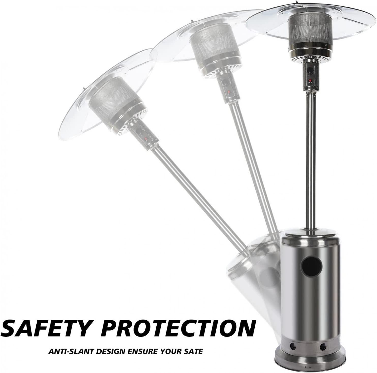 ZAIJMKD Propane Tank - Propane 46,000 BTU with Wheels for Home Piezoelectric ignition 221cm(H) /87 Inch Kerosene Heaters for Indoor Use - Image 6